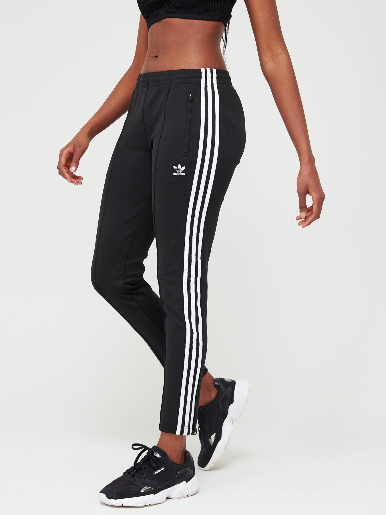 adidas superstar tracksuit bottoms in black