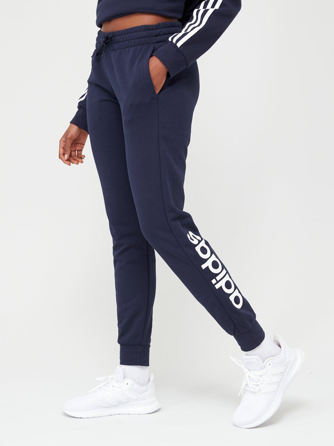 adidas navy essential jogging bottoms