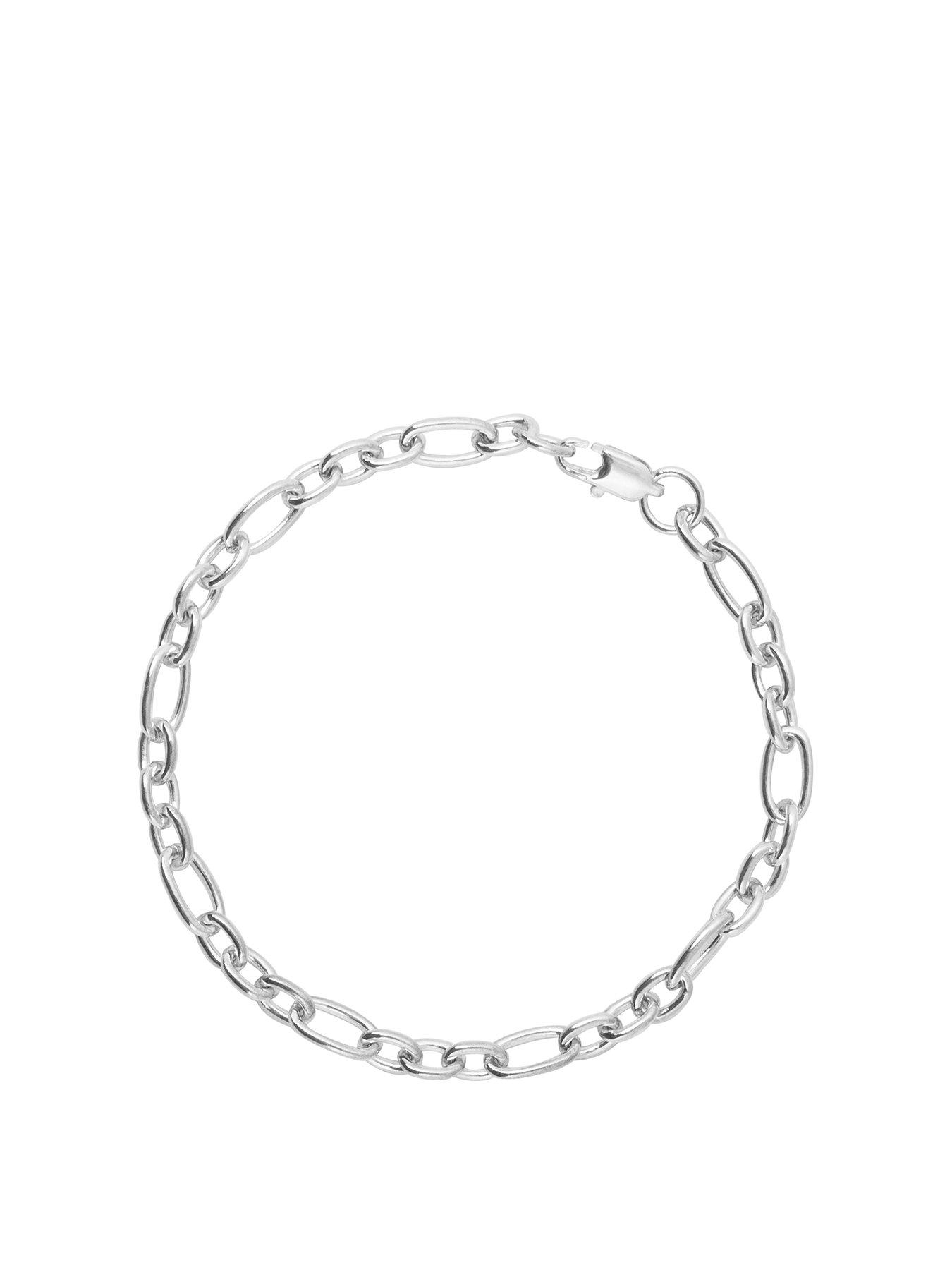 The Love Collection Sterling Silver 1/4Oz Belcher Bracelet