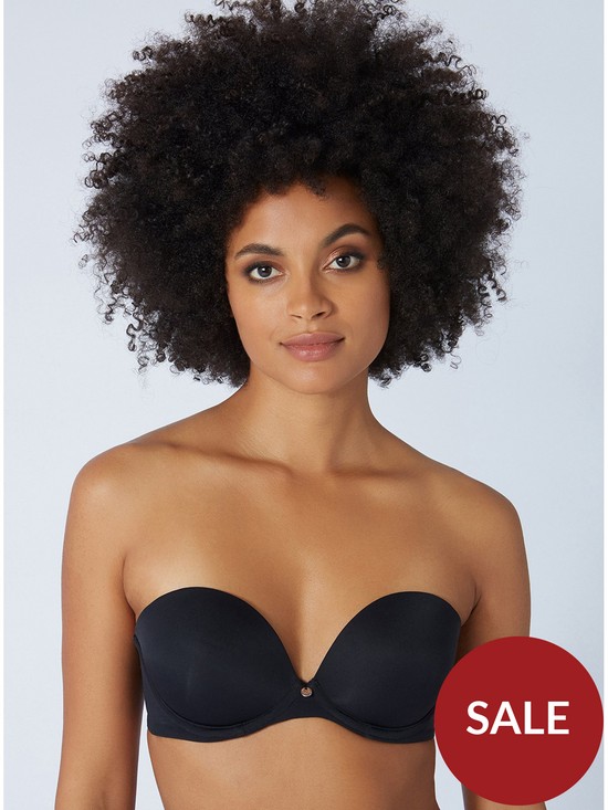 front image of boux-avenue-plunge-strapless-bra-black