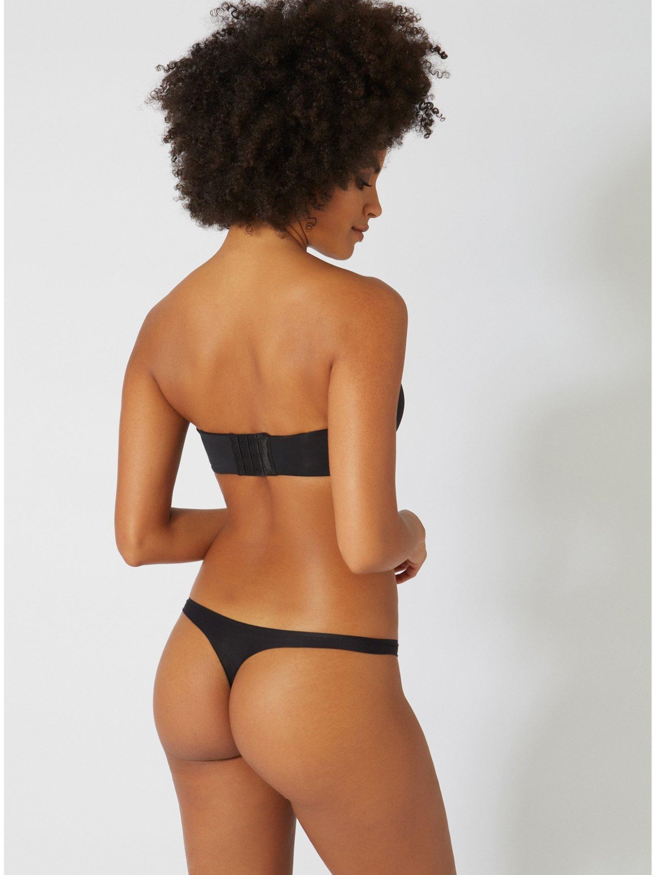 stillFront image of boux-avenue-plunge-strapless-bra-black