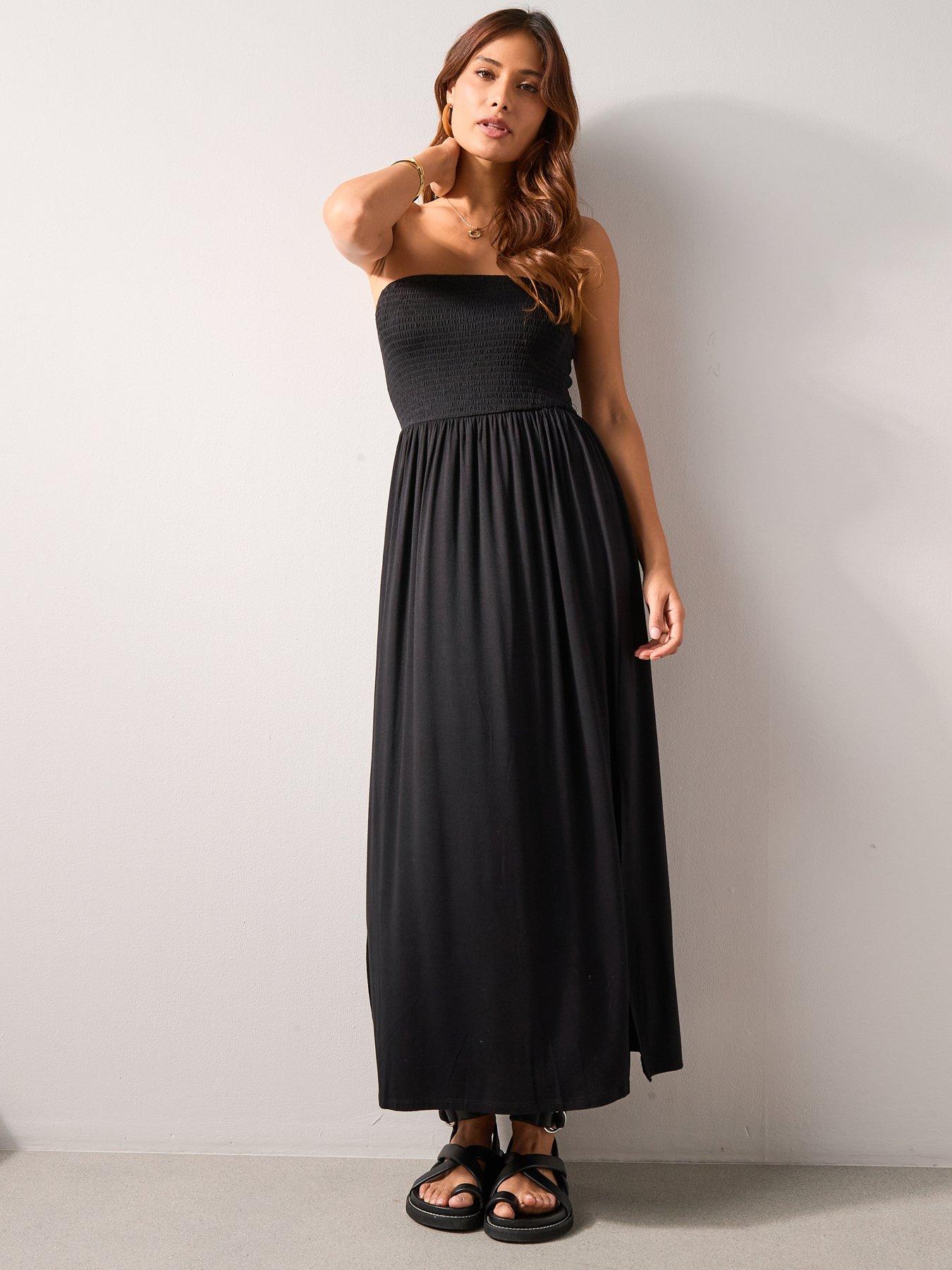 v-by-very-bandeau-beachnbspmaxi-dress-black