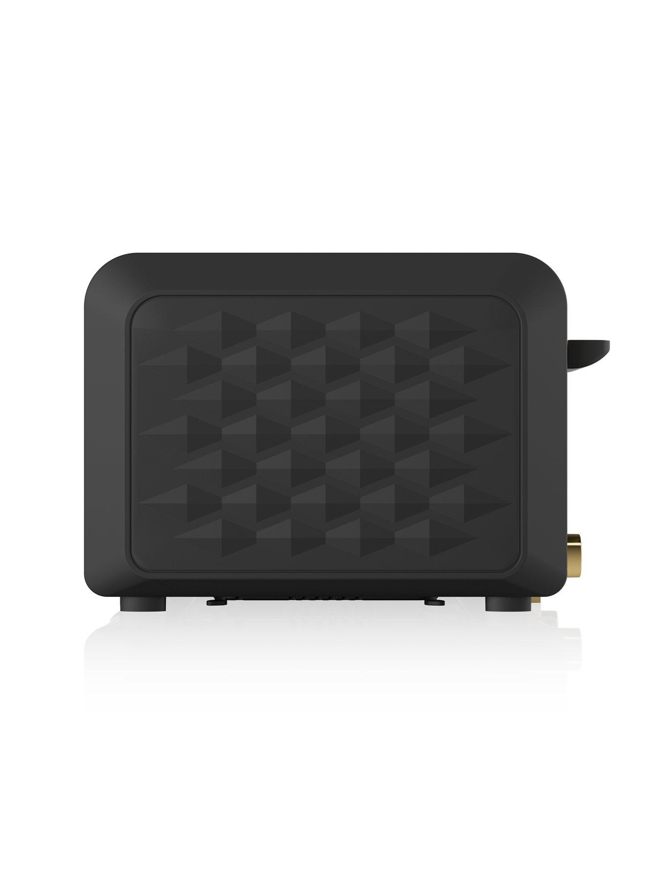 Swan Gatsby Range 4Slice Toaster Black/Gold