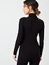  image of charnos-second-skin-roll-neck-top-black