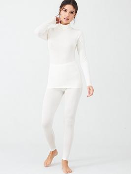 Charnos Charnos Second Skin Roll Neck Top - Ivory Picture