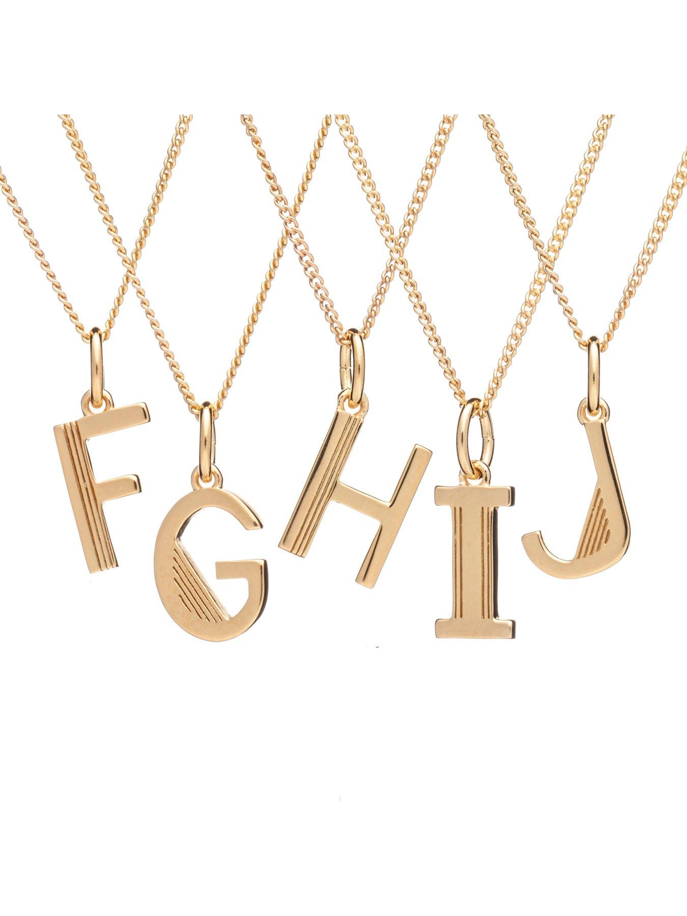  image of rachel-jackson-art-deco-22-carat-gold-plated-initial-necklace