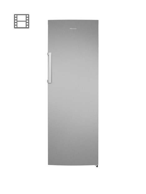hisense-premium-larder-fridge-withnbspelectronic-control-and-led-indicator-stainless-steel