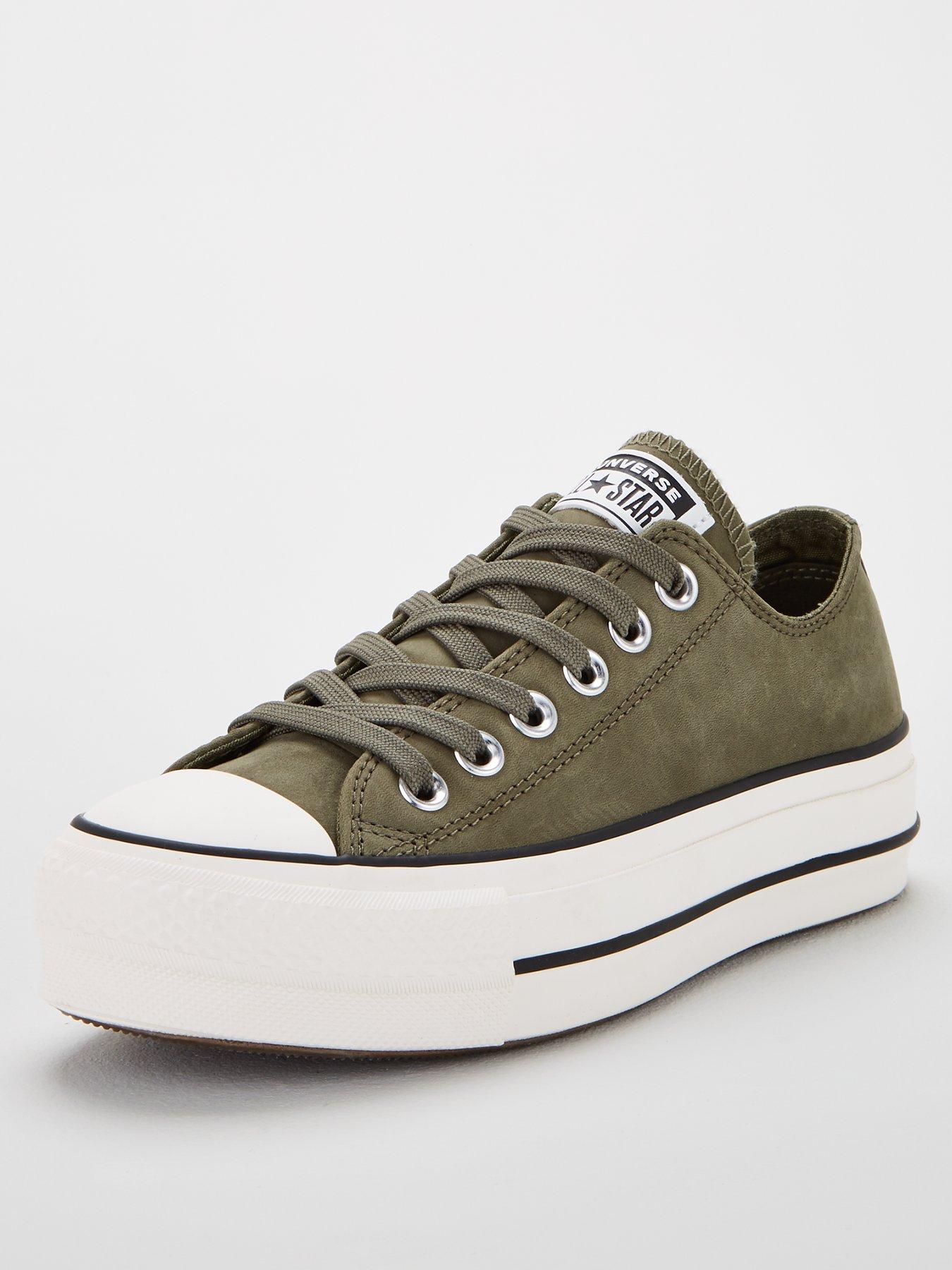 green converse platform