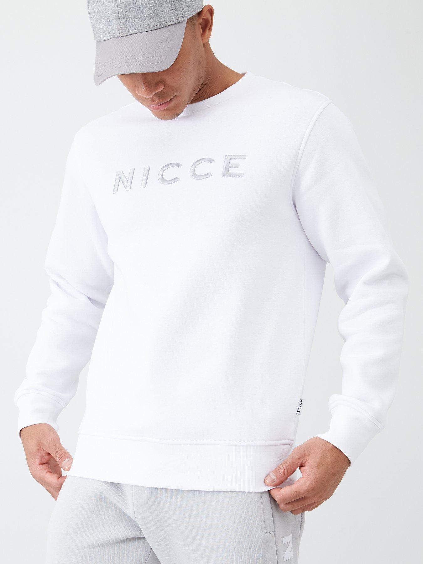white nicce sweatshirt