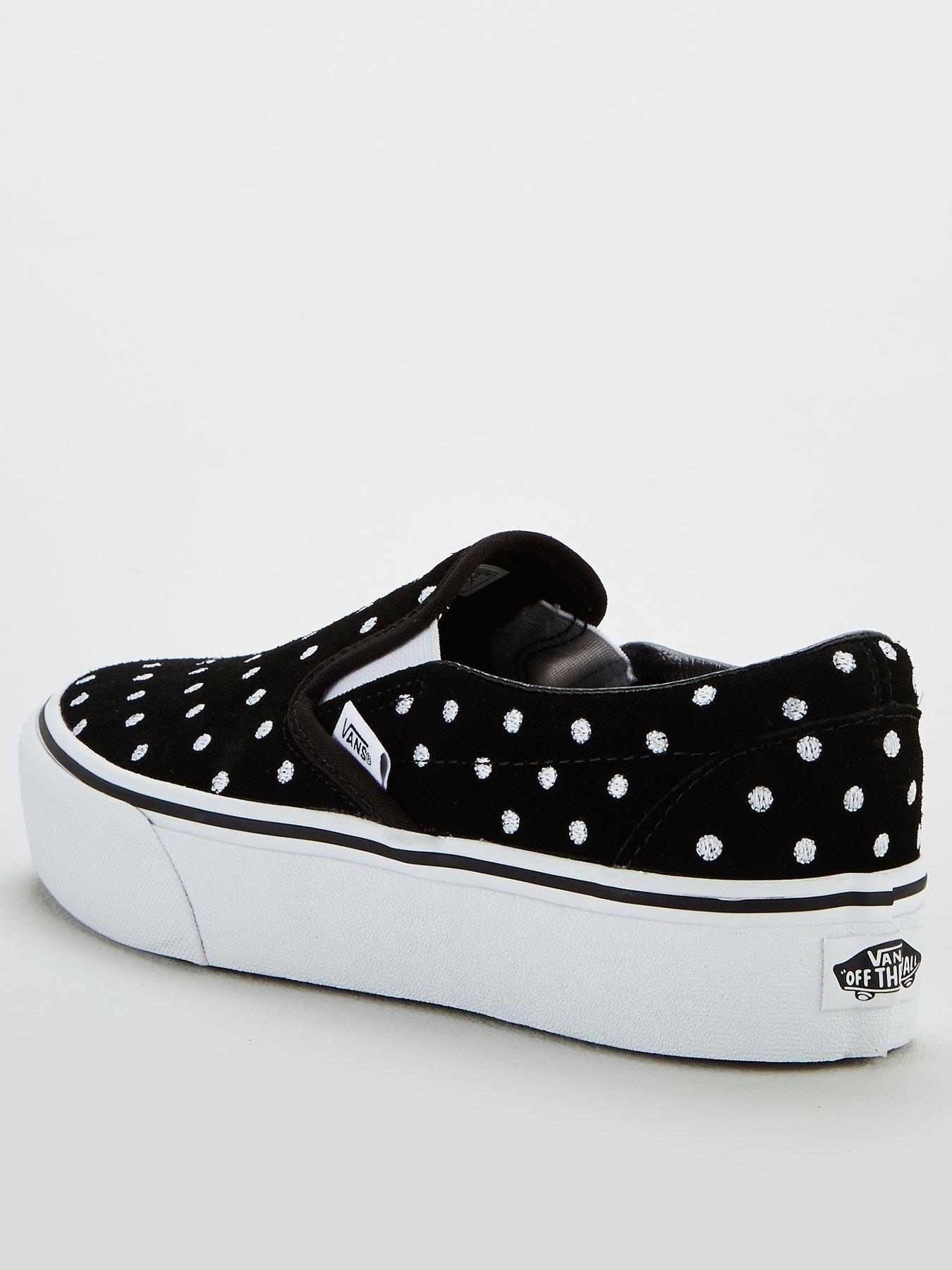 polka dot slip on vans