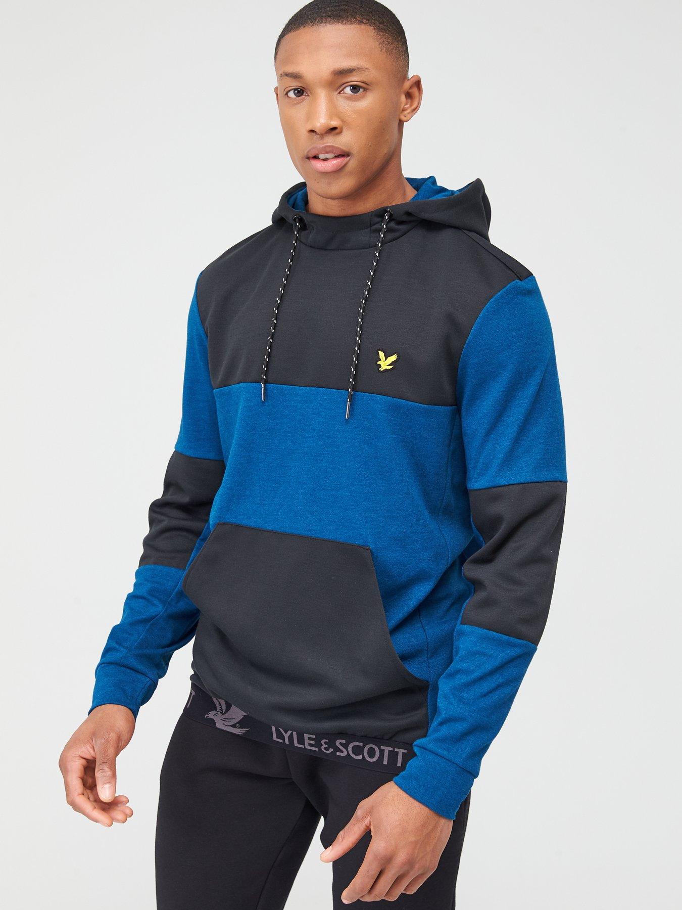 lyle and scott blue hoodie