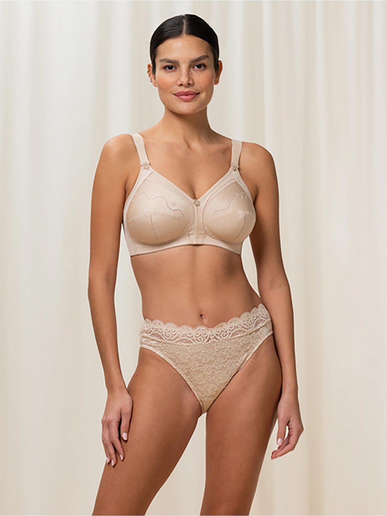 undefined Doreen Cotton Non Wired Bra - Nude