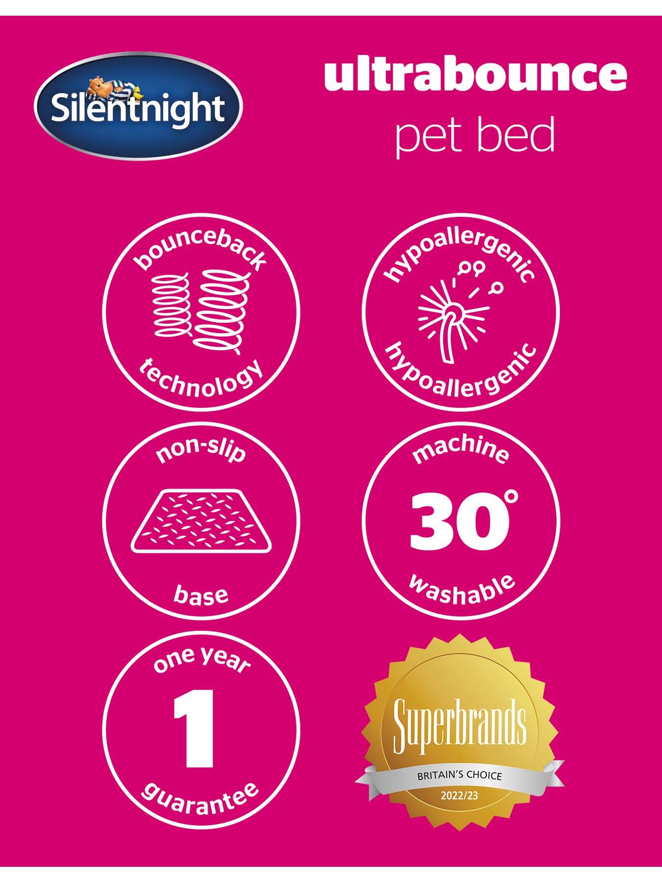  image of silentnight-ultrabounce-mattress-pet-bed--nbspgrey