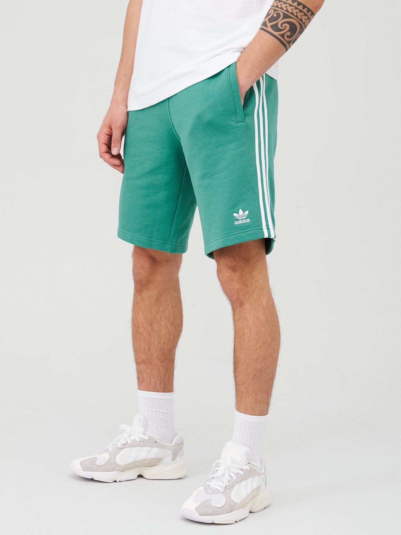 green adidas originals shorts