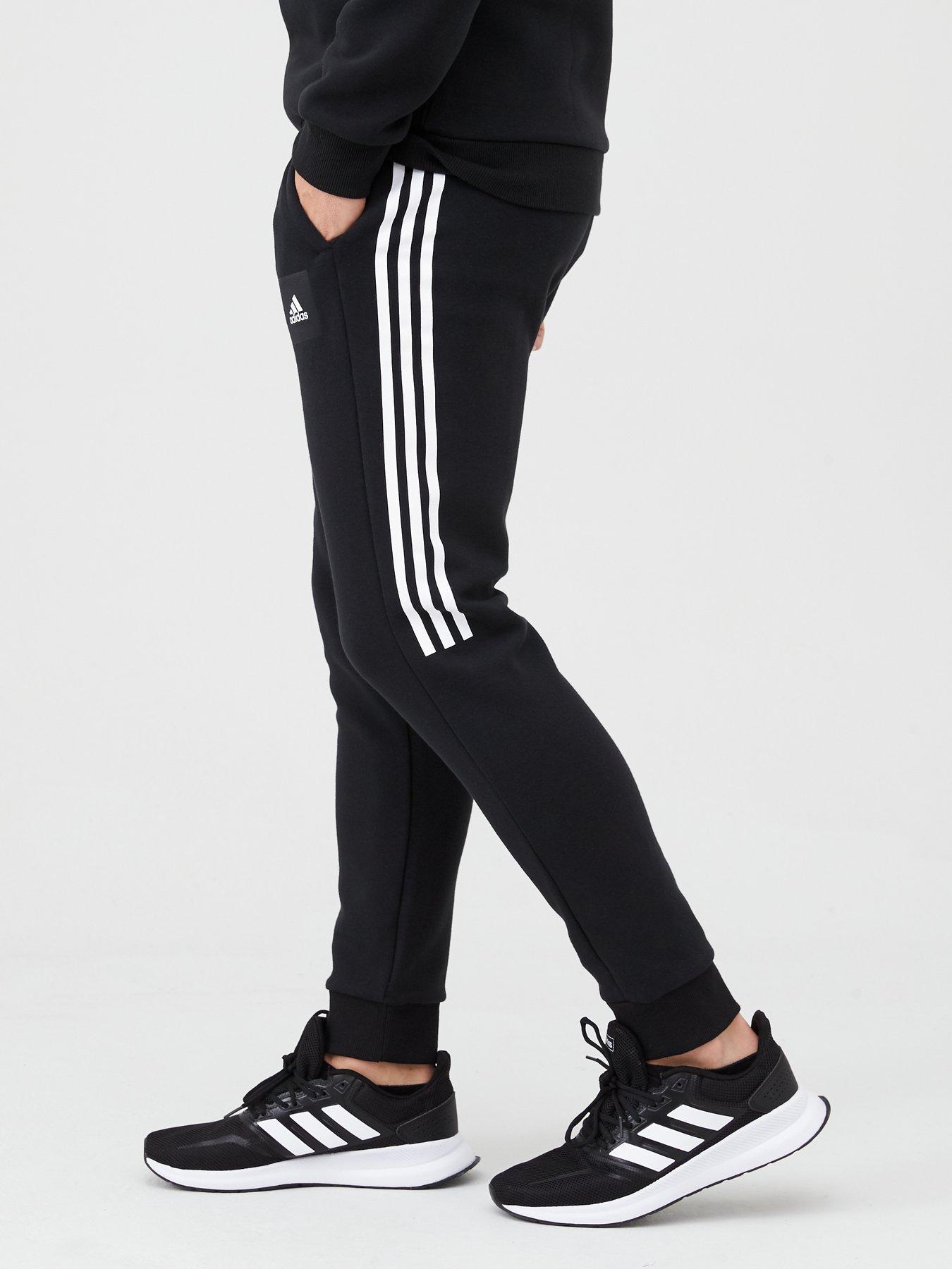 adidas Athletics 3 Stripe Pants - Black 