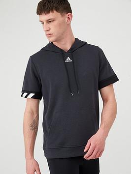 Adidas   365 Short Sleeve Hoodie - Carbon