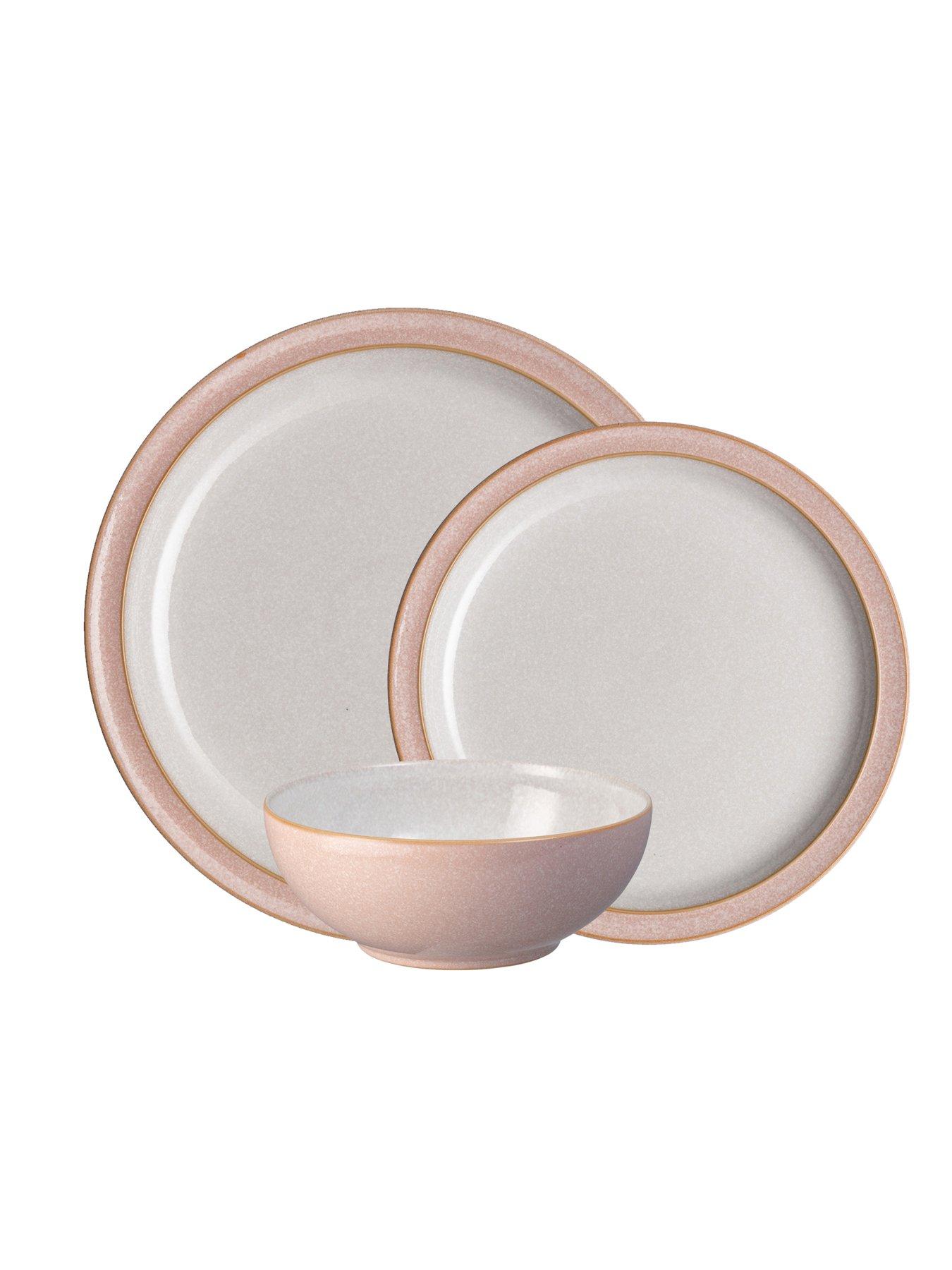 Image 2 of 4 of Denby Elements 12-Piece Dinner Service Set &ndash; Sorbet Pink