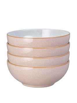 Denby   Elements Set Of 4 Cereal Bowls &Ndash; Sorbet Pink