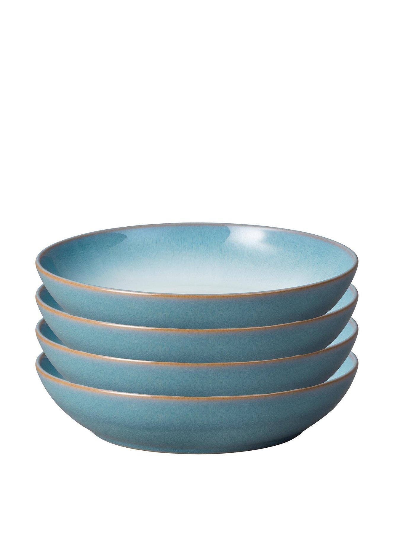 Image 1 of 5 of Denby <p>Azure Haze Set of 4 Pasta Bowls</p>
