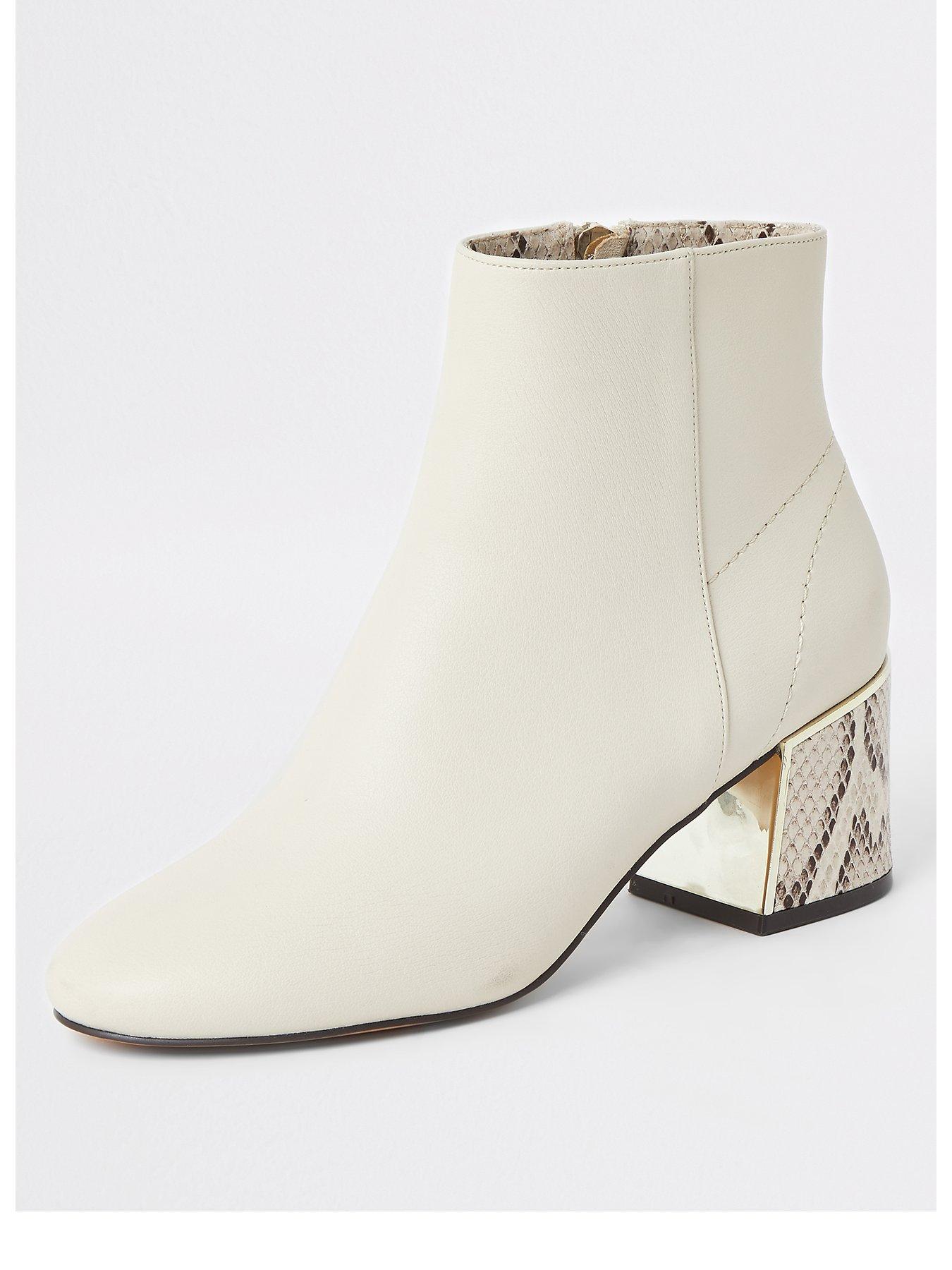 river island block heel chelsea boots