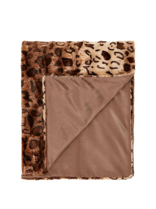 front image of cascade-home-leopard-luxury-textured-throw-natural