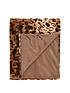  image of cascade-home-leopard-luxury-textured-throw-natural