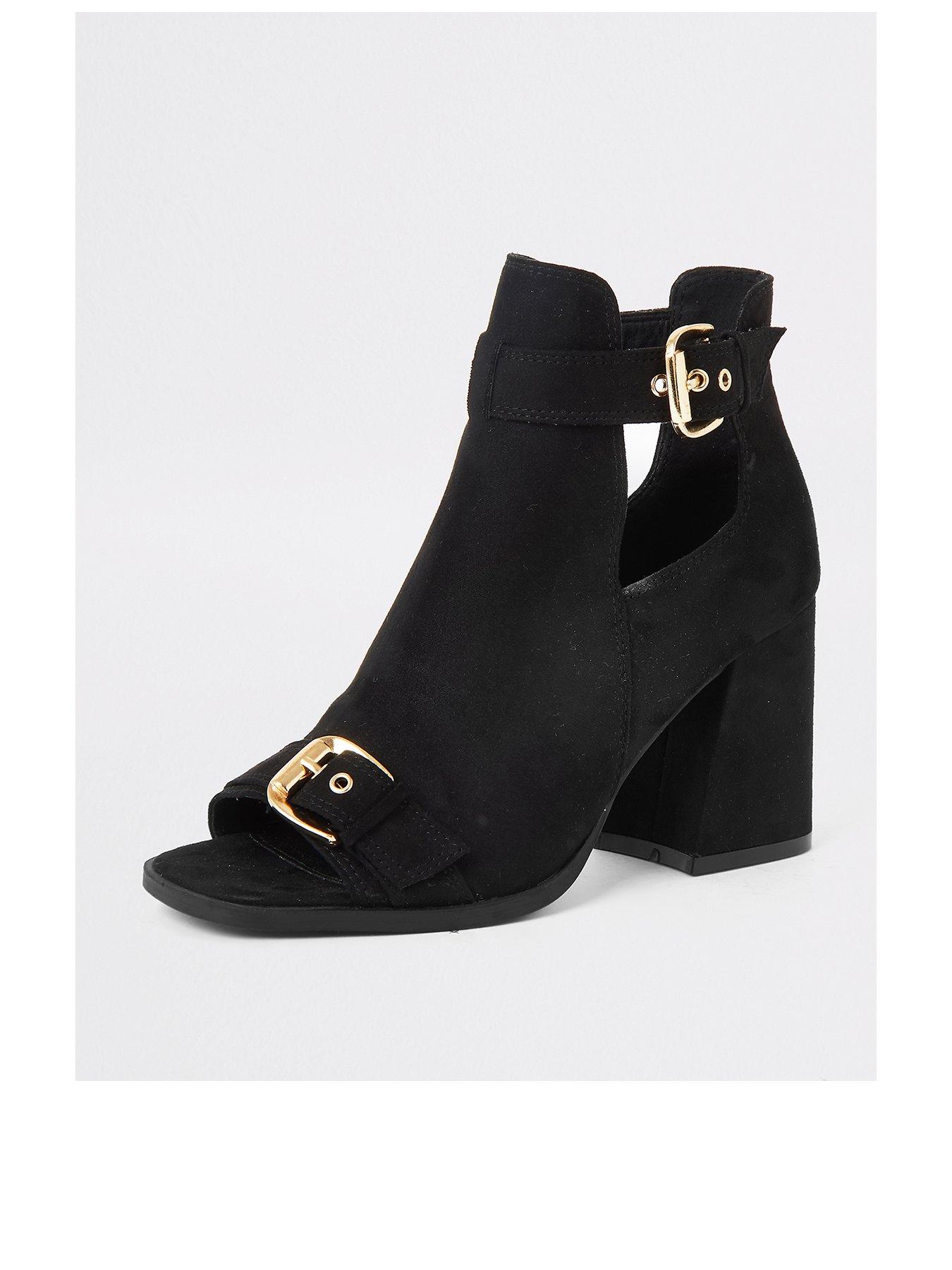 river island peep toe ankle boots