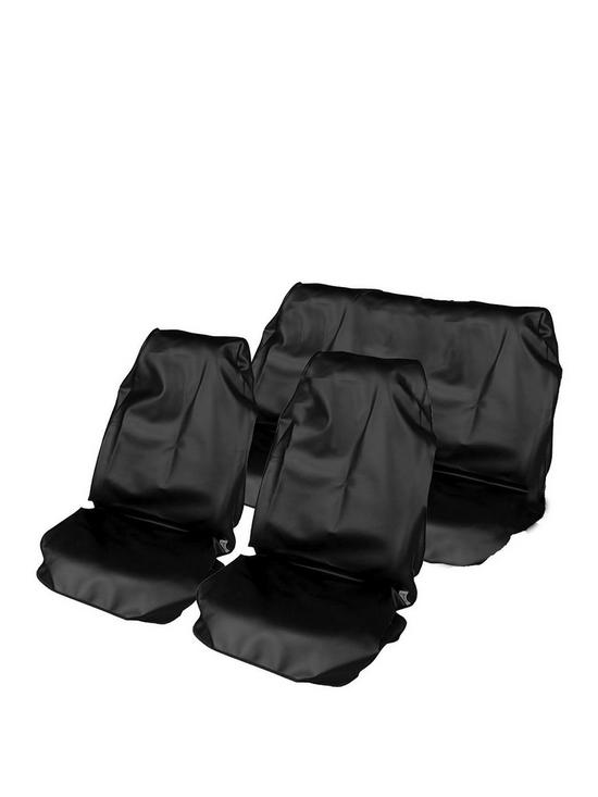 front image of streetwize-accessories-full-set-hd-waterproof-nylon-seat-cover