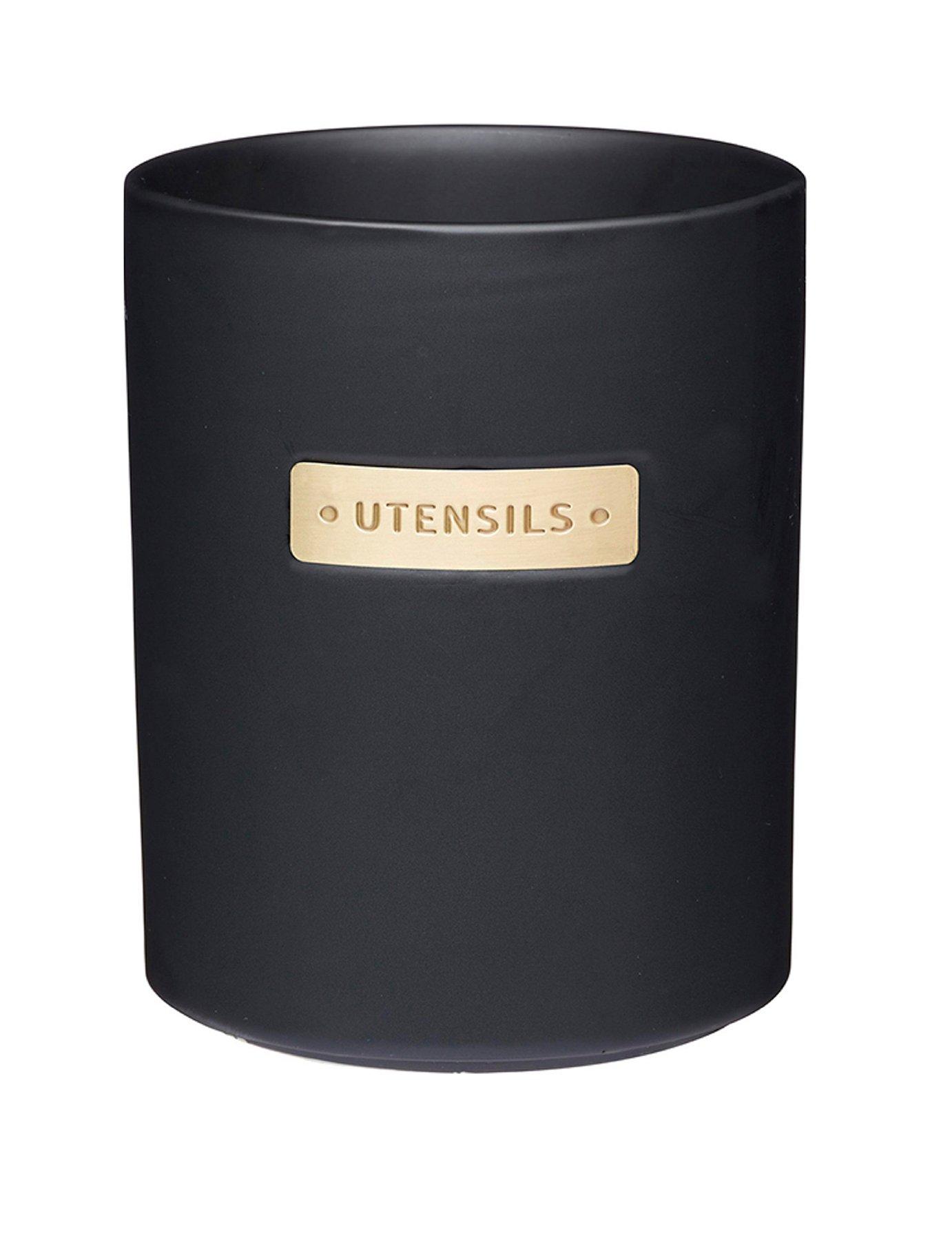 masterclass-stoneware-and-brass-effect-kitchen-utensil-holder