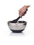  image of masterclass-smart-space-3-piece-stainless-stackable-mixing-bowl-and-colander-set
