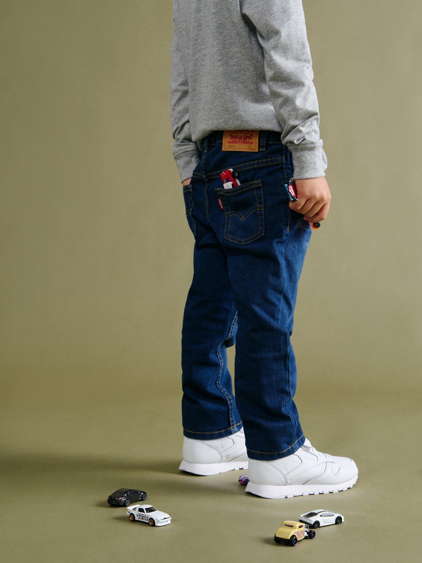 Image 2 of 5 of Levi's Boys 511 Slim Fit Stretch Jeans - Dark Wash