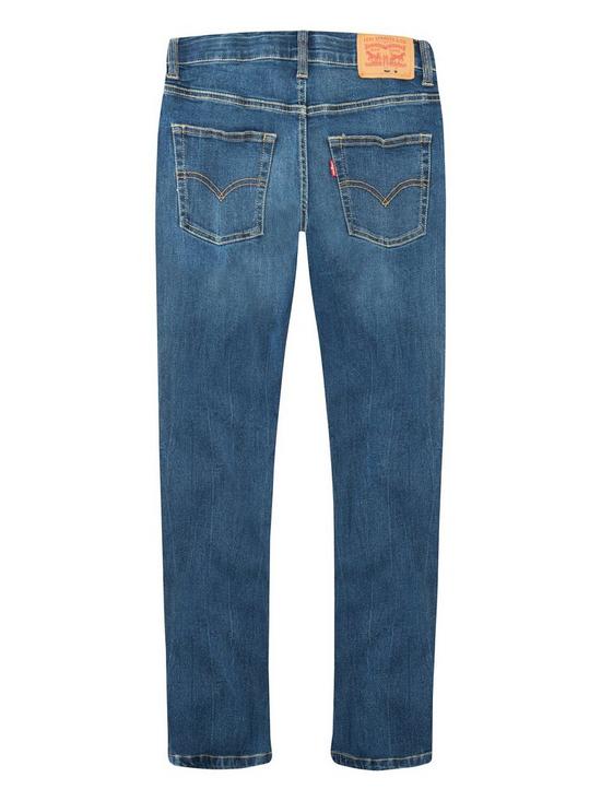 back image of levis-boys-511-slim-fit-jeans-mid-wash