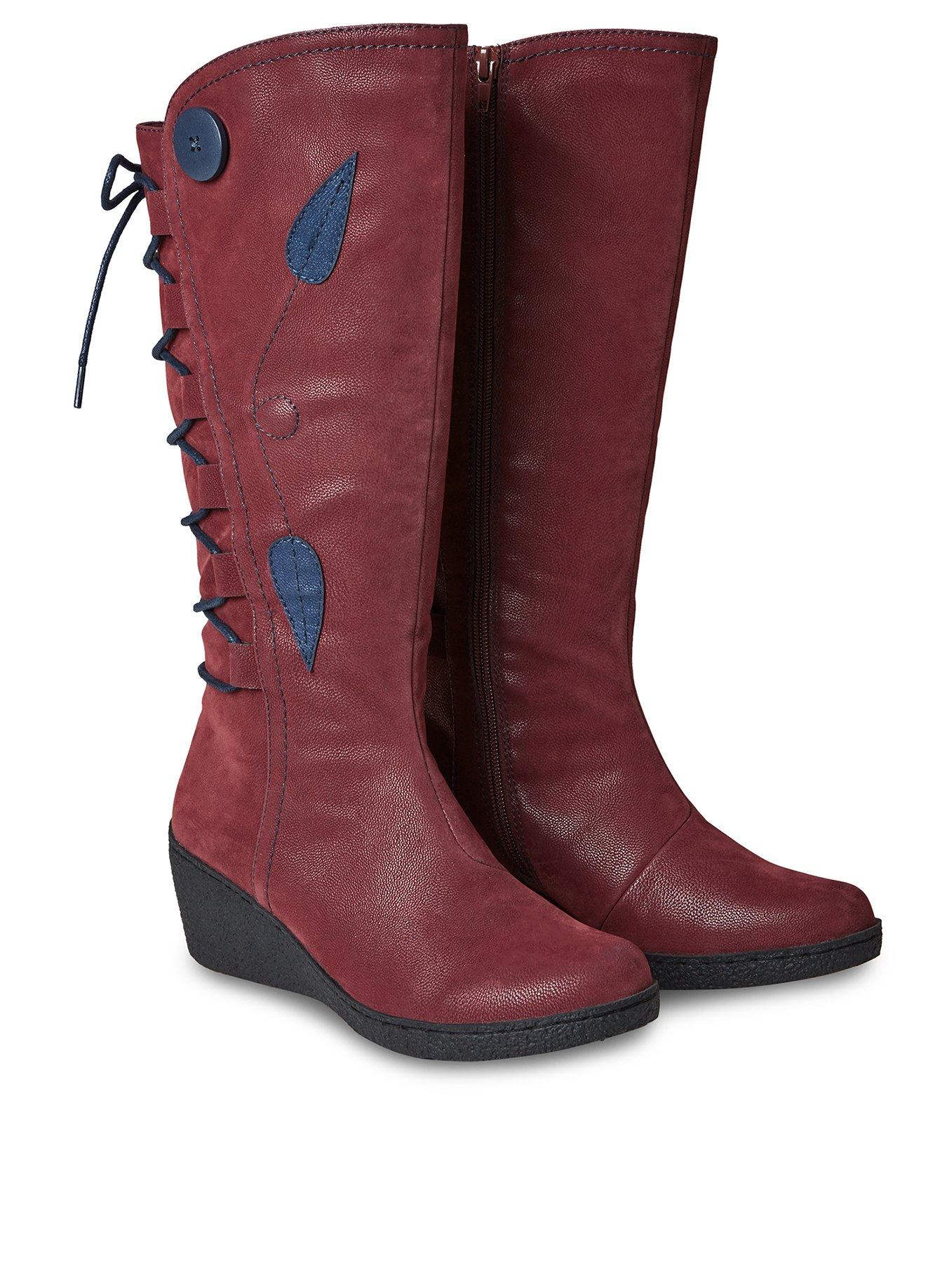 joe browns the latest lace back boots