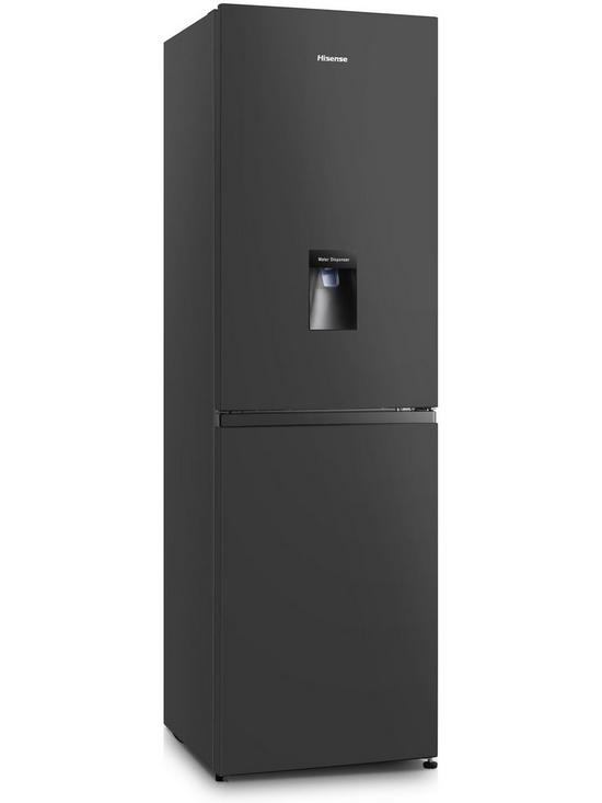 stillFront image of hisense-rb327n4wb1-55cm-wide-total-no-frost-fridge-freezer-black