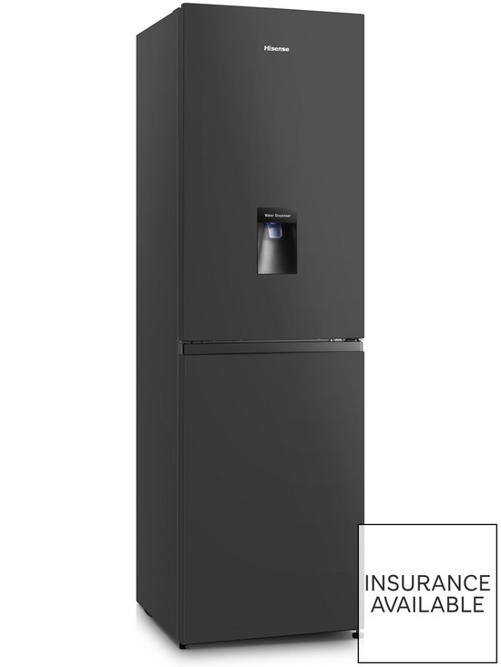 stillFront image of hisense-rb327n4wb1-55cm-wide-total-no-frost-fridge-freezer-black