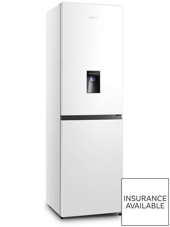 stillFront image of hisense-rb327n4ww1-55cm-wide-total-no-frost-fridge-freezer-white