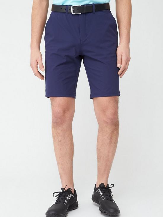 front image of lyle-scott-golf-tech-shorts-navy