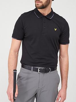 Lyle & Scott Golf Lyle & Scott Golf Andrew Polo Shirt - Black Picture