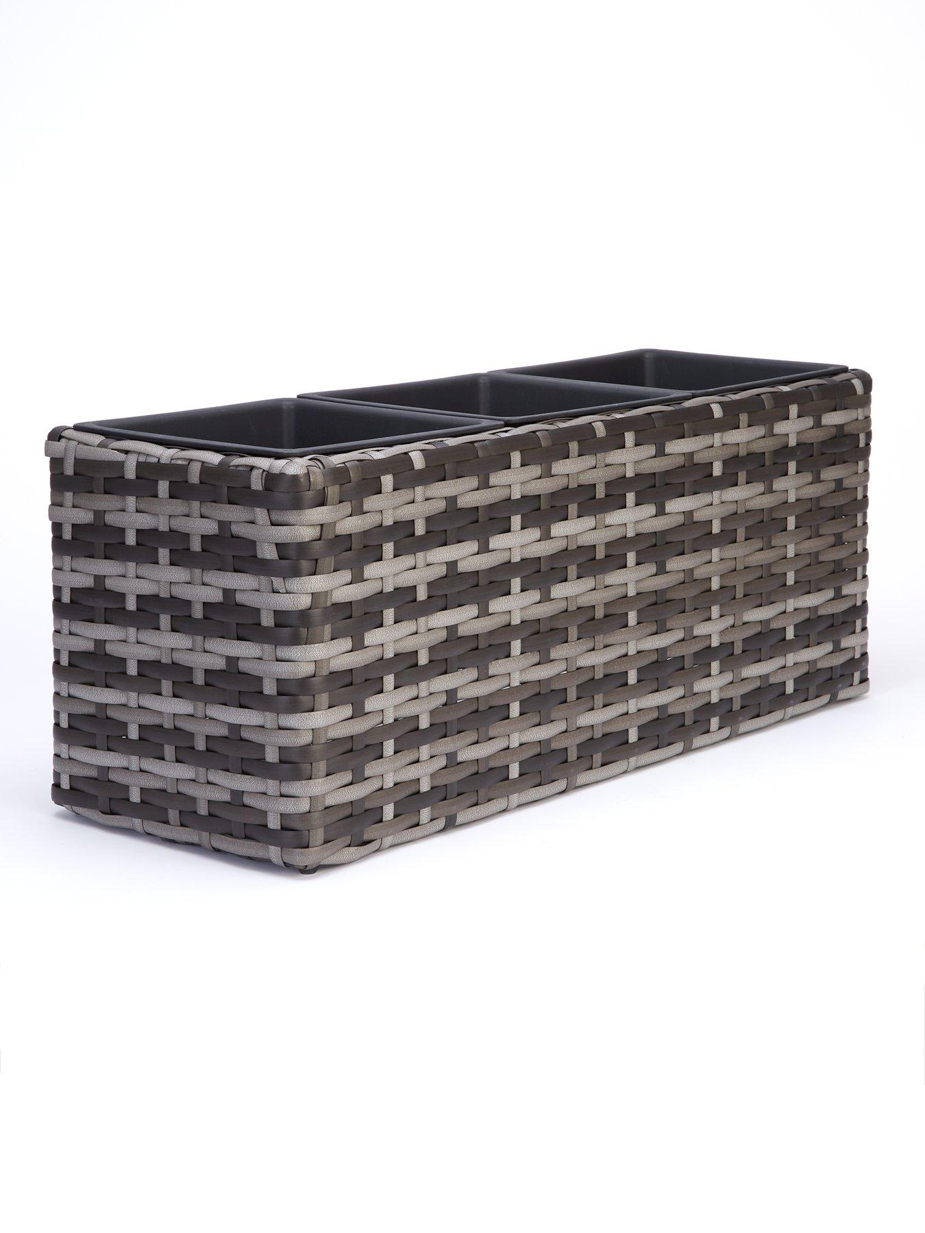  image of very-home-aruba-trough-shaped-rattan-planter