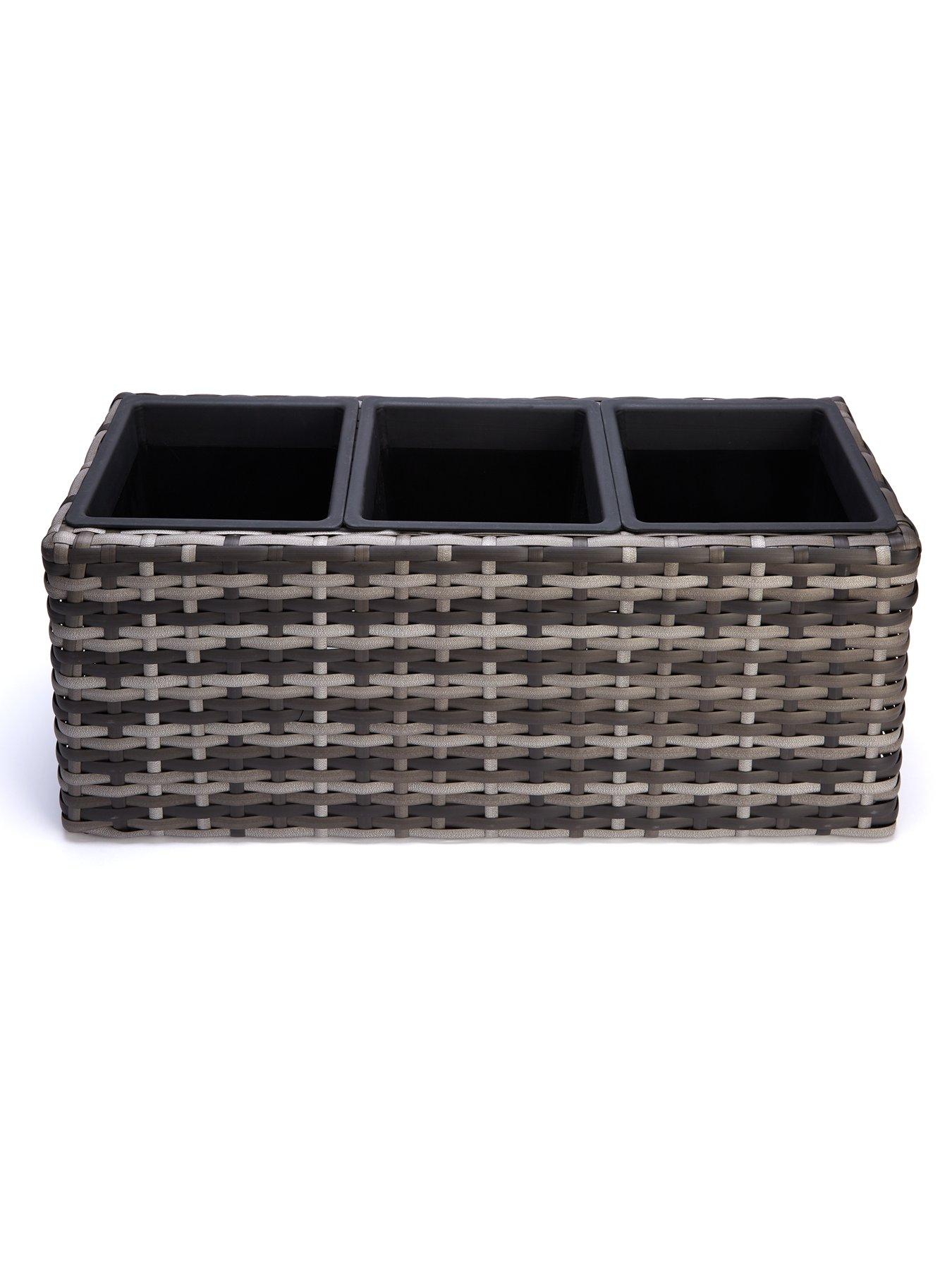  image of very-home-aruba-trough-shaped-rattan-planter