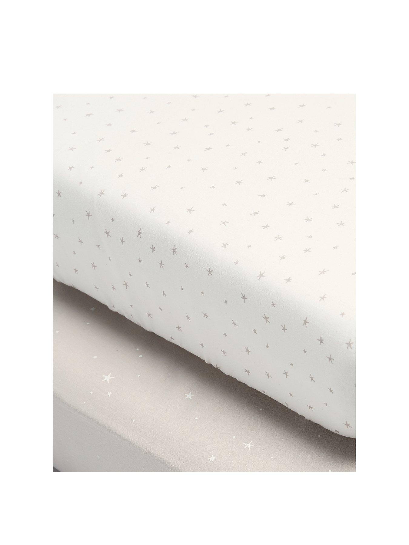 mamas and papas cot bed fitted sheets