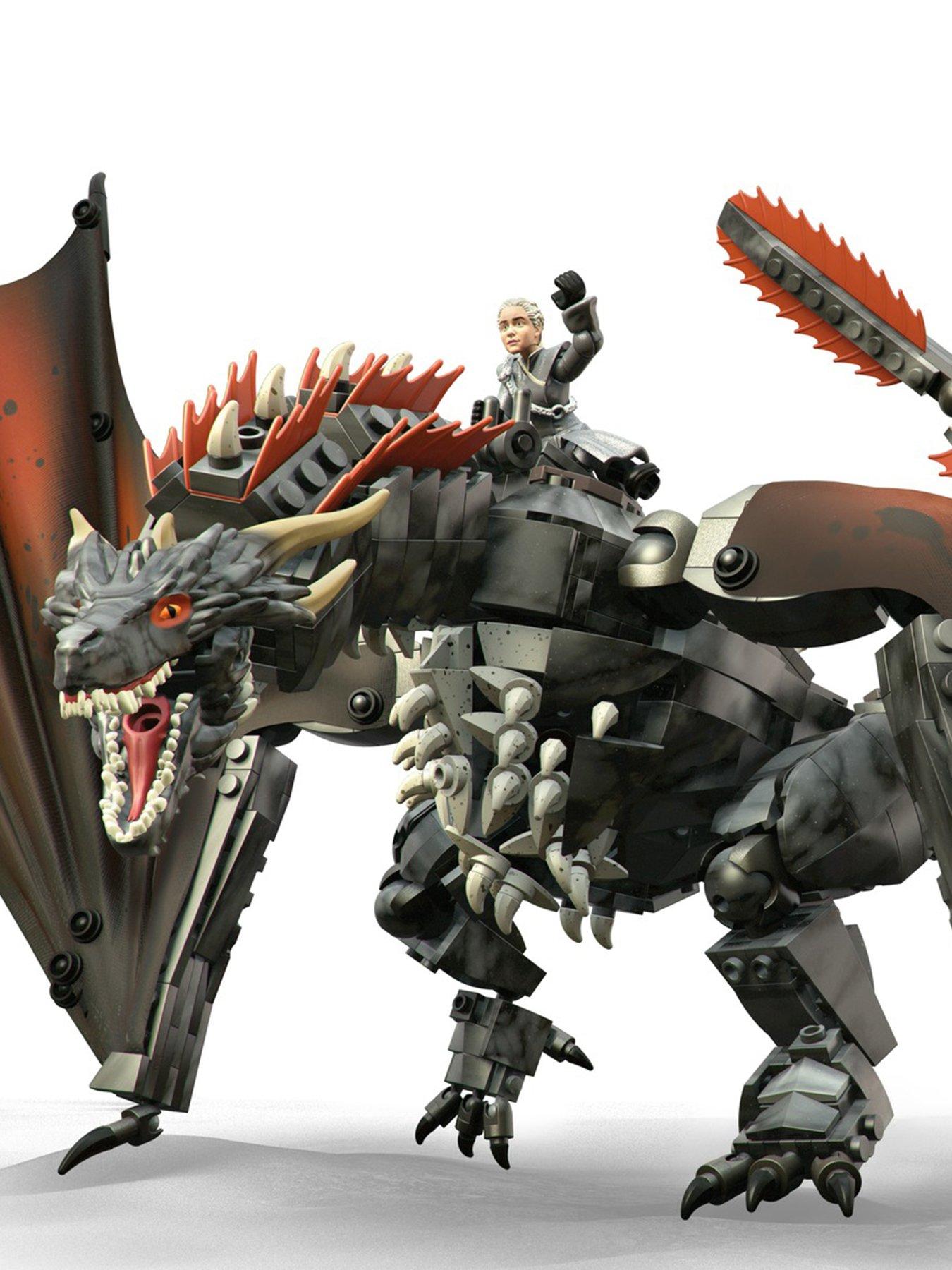 mega construx game of thrones daenerys & drogon