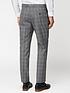  image of jeff-banks-mulberry-check-soho-suit-trousers-in-modern-regular-fit-grey