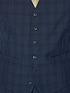  image of jeff-banks-check-soho-waistcoat-in-modern-regular-fit-blue