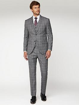 Jeff Banks Jeff Banks Mulberry Check Soho Suit Jacket In Modern Regular  ... Picture