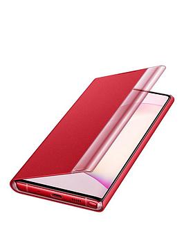 Samsung Samsung Samsung Galaxy Note 10 Clear View Cover Red Picture