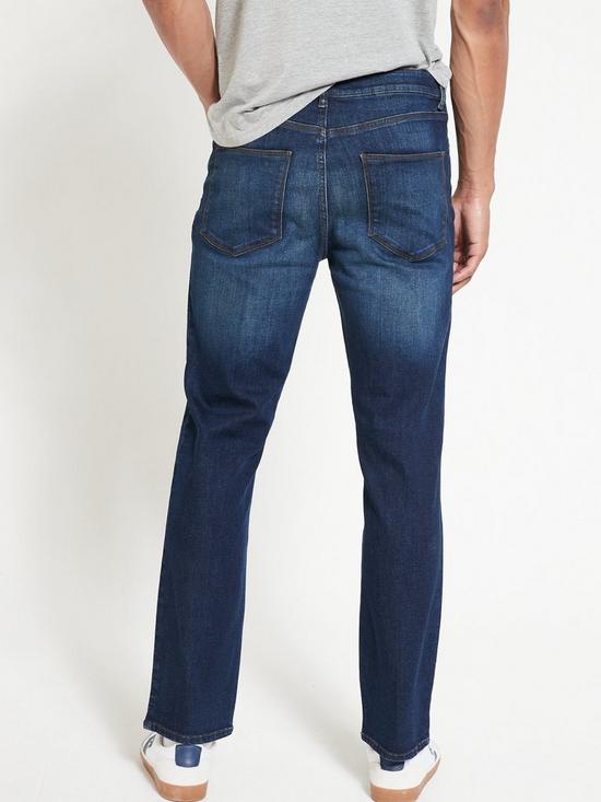 stillFront image of everyday-straight-jeans-with-stretchnbsp--dark-wash