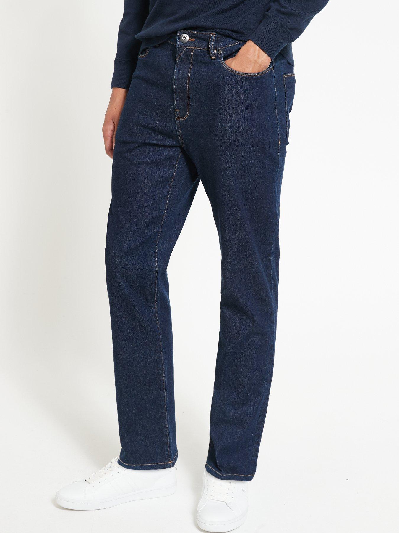 Korn bestille luge Very Man Straight Jeans with Stretch - Raw Wash | littlewoods.com