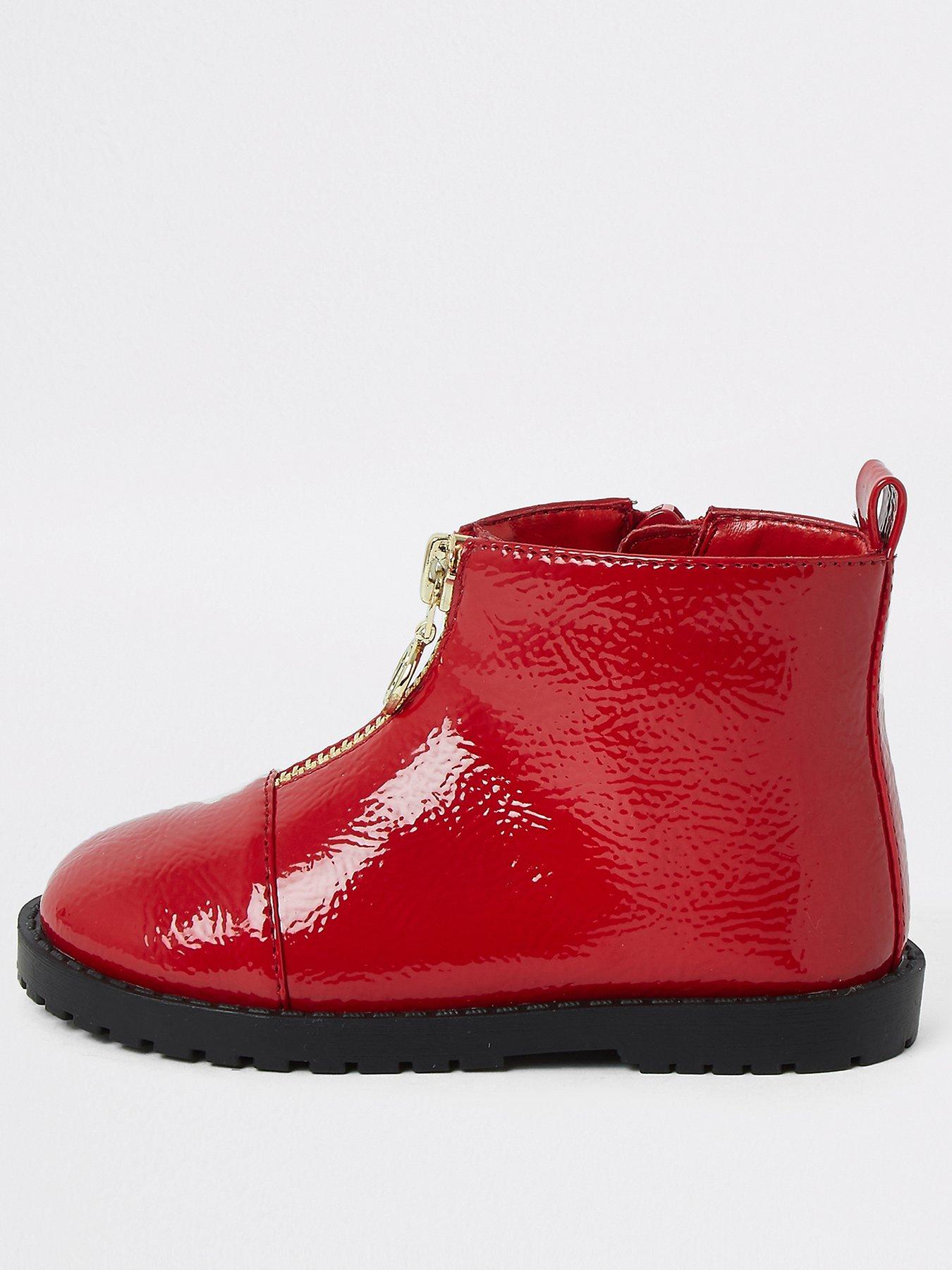 river island red boots