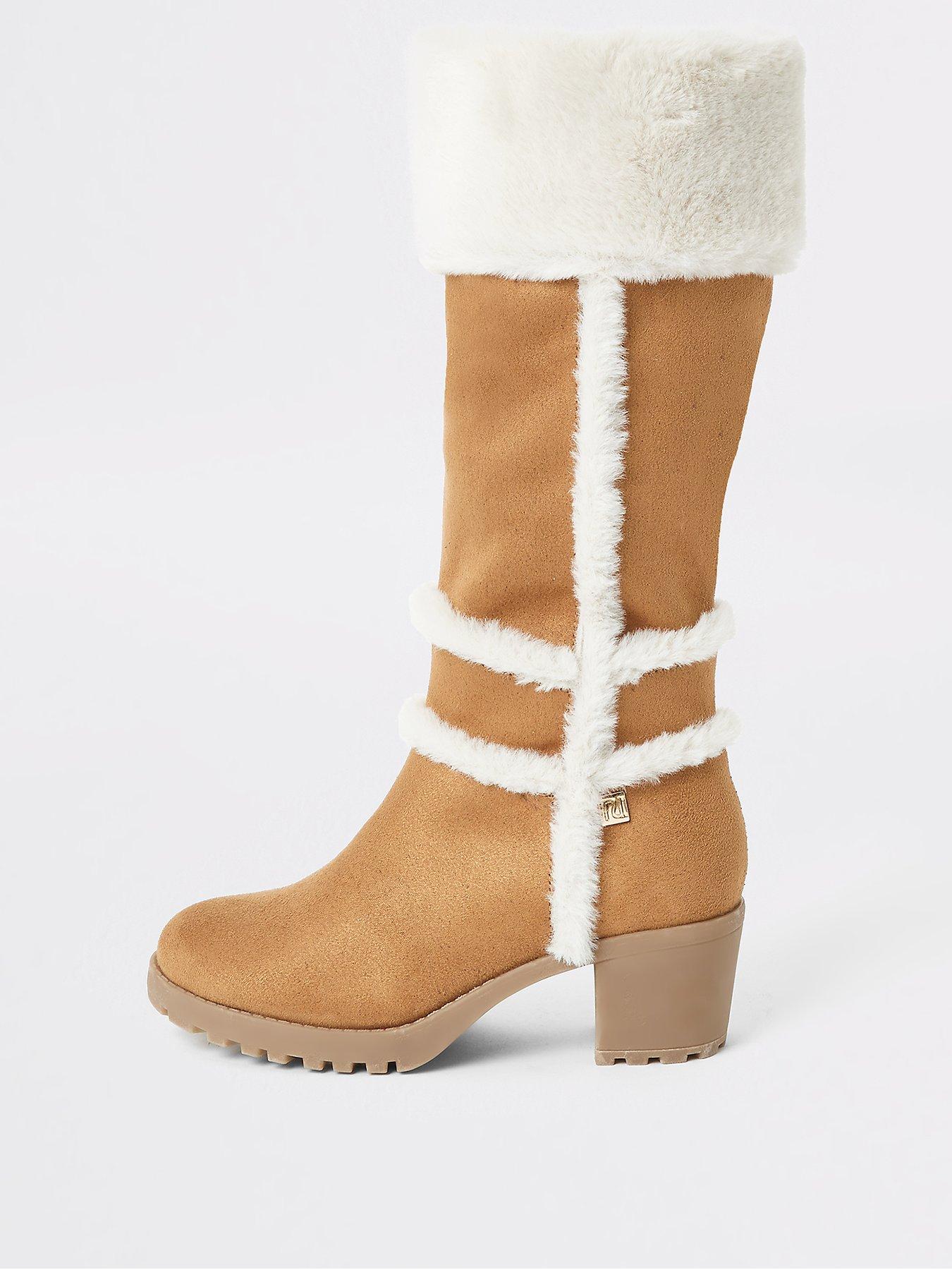 river island girls knee high boots